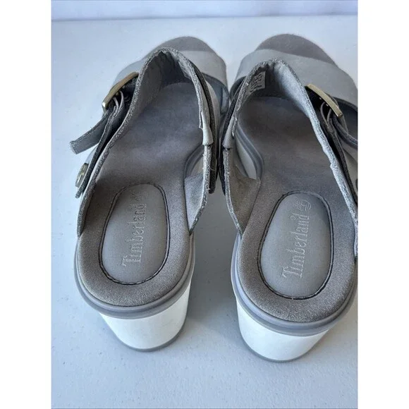 TIMBERLAND Koralyne Platform Wedge Leather Sandals Women’s US 8 EU 39 - Picture 4 of 11